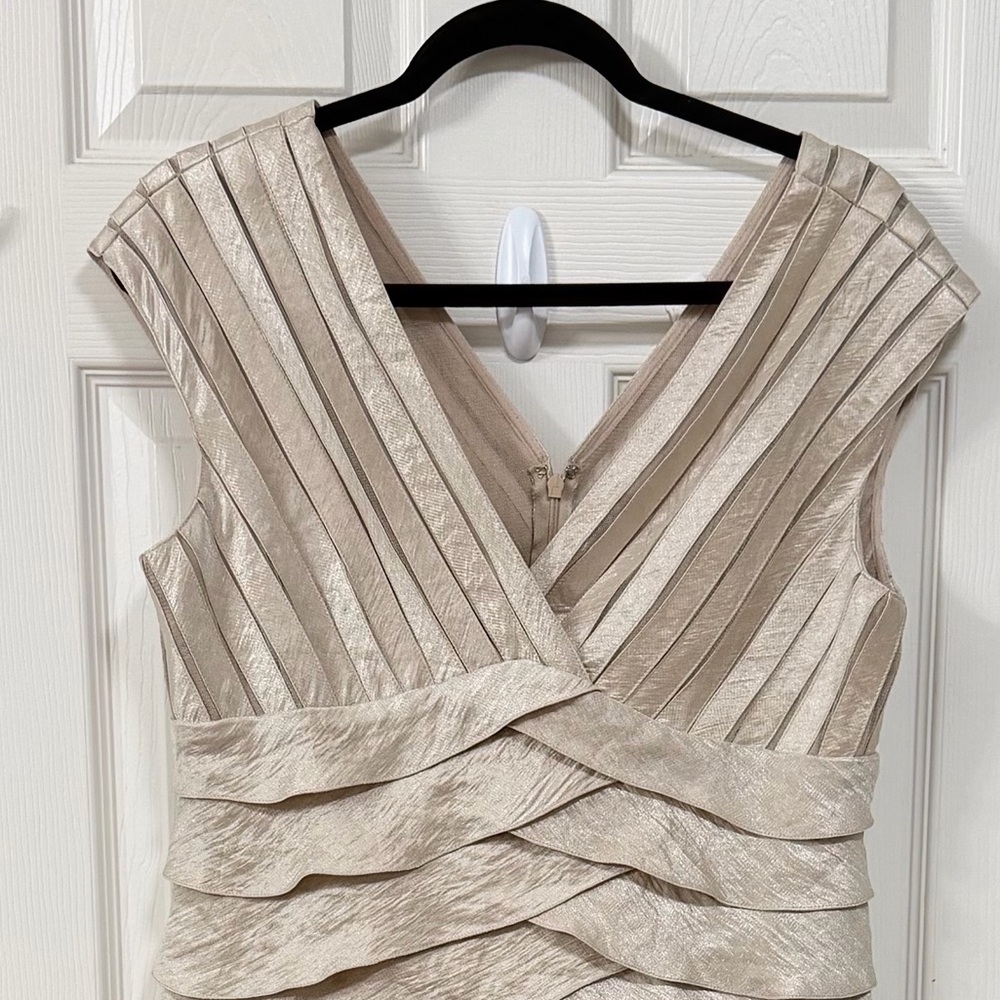 Adrianna Papell Champna Layered Dress Glamorous Wedding Mother of the Bride - Picture 7 of 14